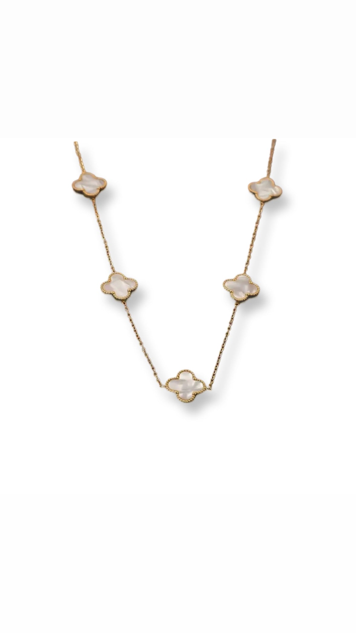 White clover necklace