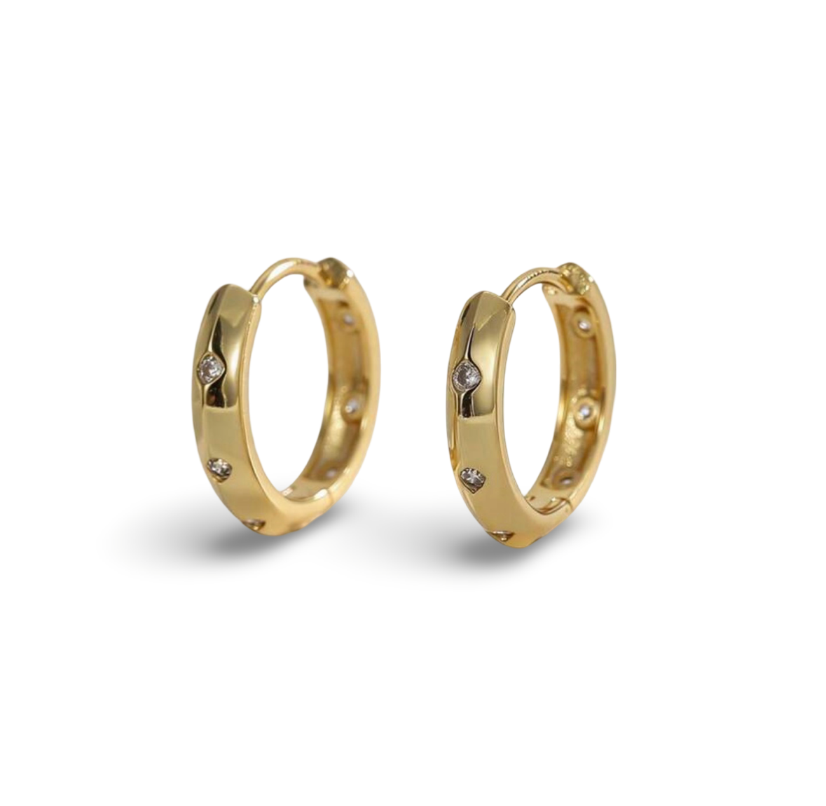 Celeste Diamond Huggie Hoops