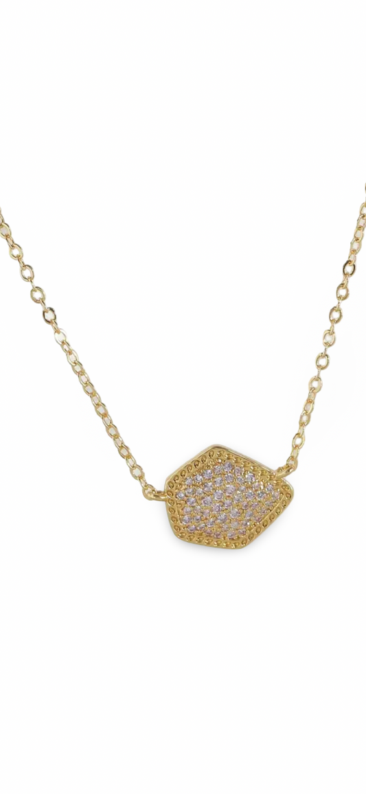 Light purple zirconia necklace
