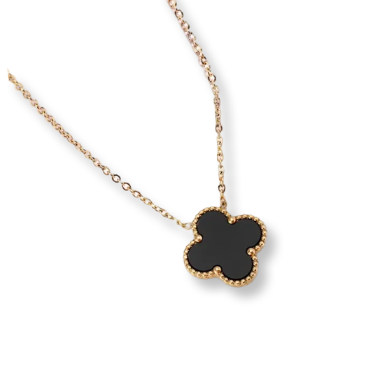 Black clover necklace