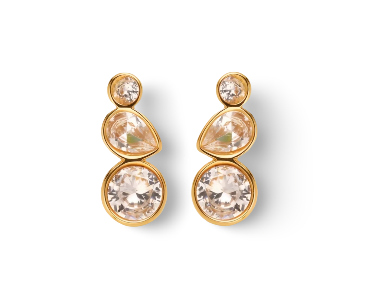 Celeste Trio Studs
